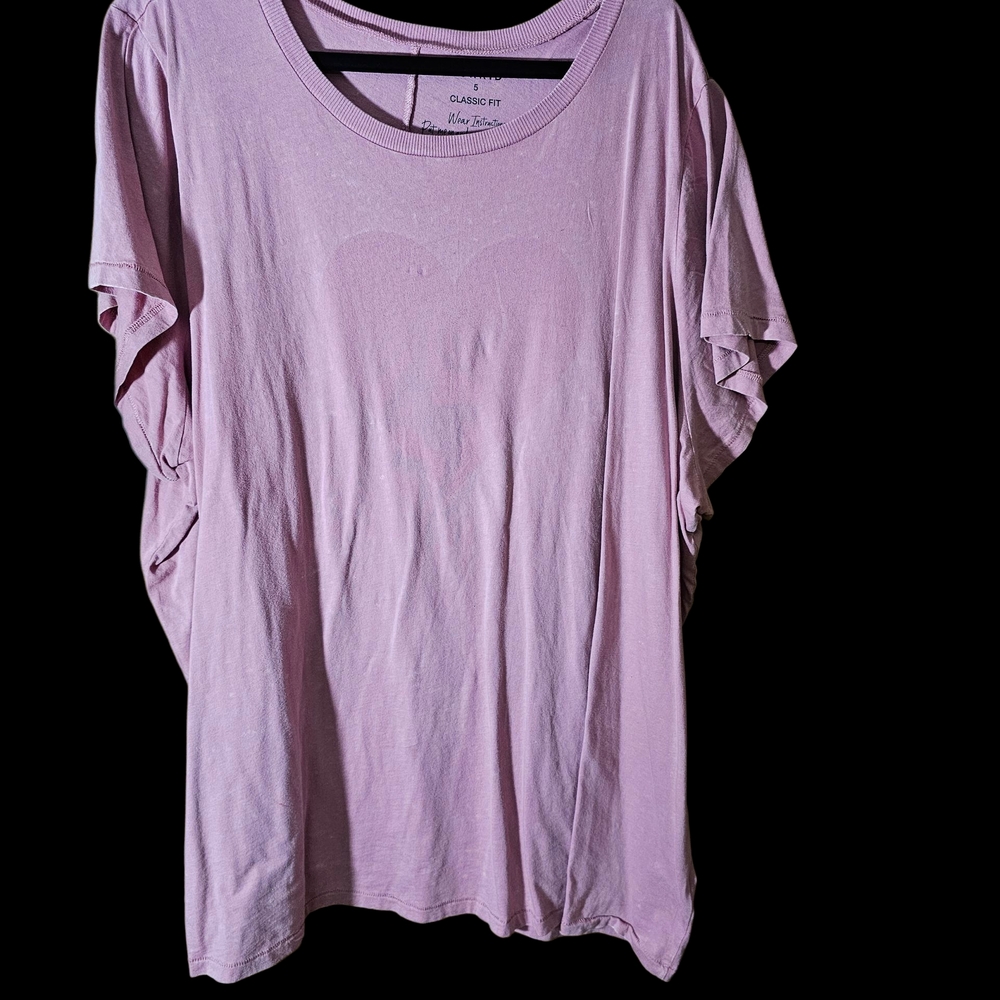 Torrid Soft Pink Short Sleeve Heart Tee